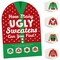 Big Dot of Happiness Ugly Sweater - Holiday and Christmas Party Scavenger Hunt - 1 Stand and 48 Game Pieces - Hide and Find Game